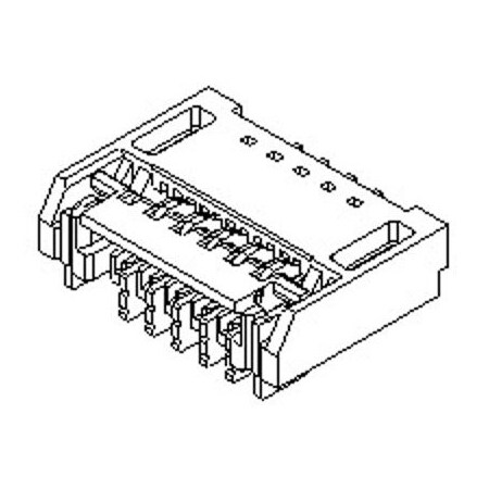 Molex Ffc/Fpc Connector, 27 Contact(S), 1 Row(S), Female, Right Angle, 0.012 Inch Pitch, Surface Mount 5019122790
